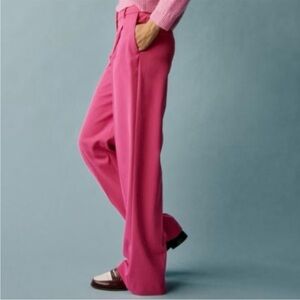 SÉZANE GIACOMO Pink Wide-Leg Trousers. NWT